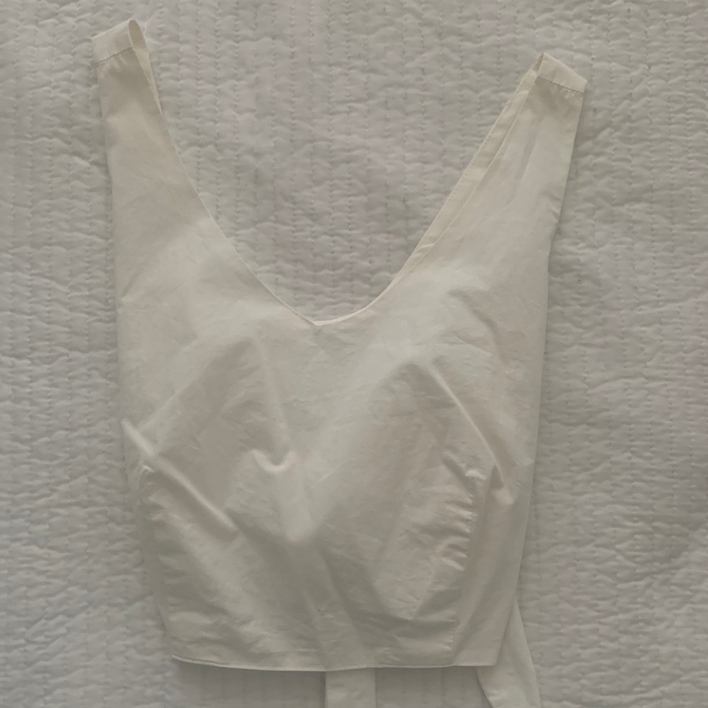 White crop top